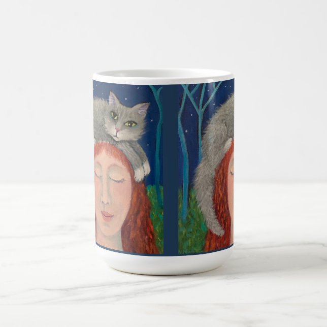 Taza De Café Crecimiento gris (Centro)