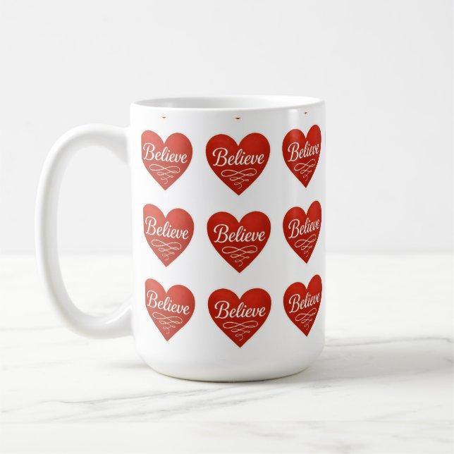Taza De Café Cree Corazón (Izquierda)
