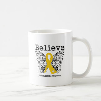 Taza De Café Cree - Mariposa del cáncer neuroblastoma