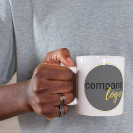 TAZA DE CAFÉ CREE SU PROPIO LOGOTIPO PROFESIONAL CON MARCA EMPR