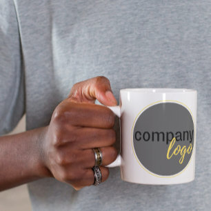 TAZA DE CAFÉ CREE SU PROPIO LOGOTIPO PROFESIONAL CON MARCA EMPR