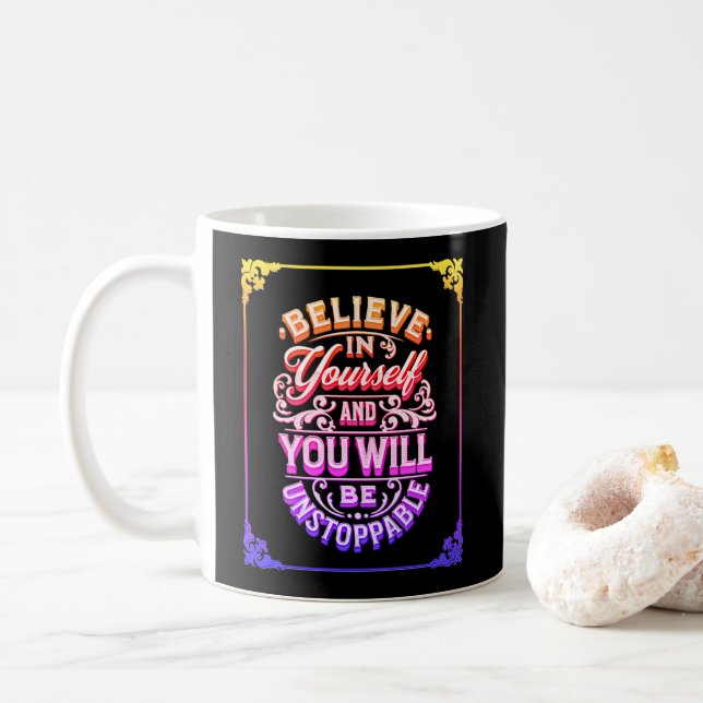 Taza De Café Creed En Ustedes Mismos Y Serán Imparables (Con donut)
