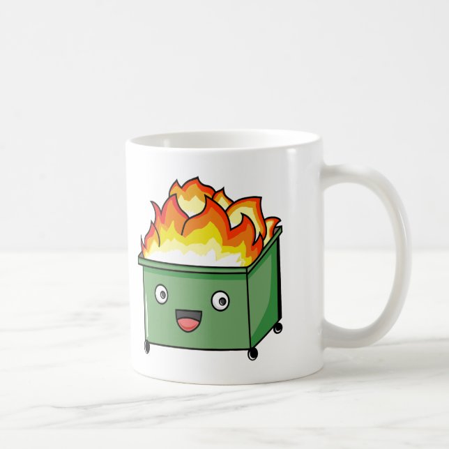 Taza De Café Creekrat Personalizado Studios Dumpster Fire (Derecha)