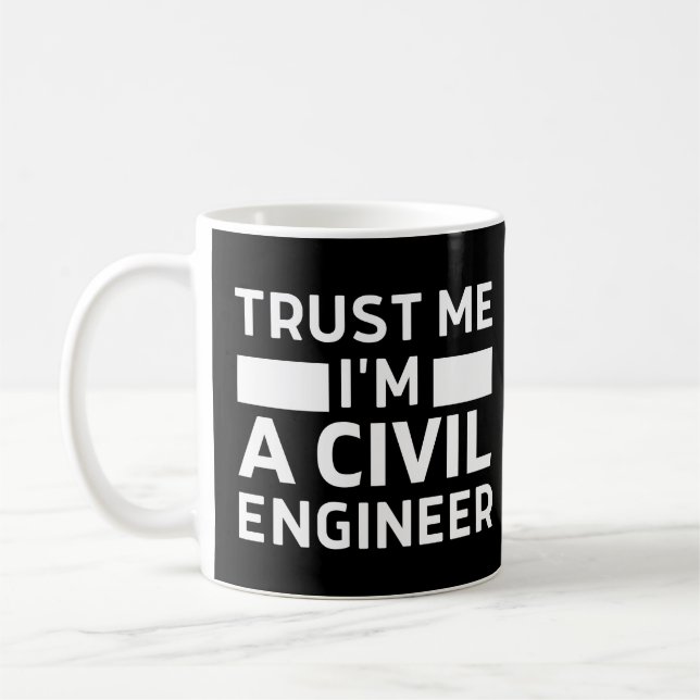 Taza De Café Créeme, soy ingeniero civil (Izquierda)
