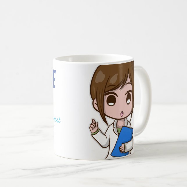Taza De Café Créeme, soy una médica de medicina femenina. (Anverso derecho)