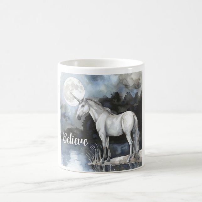 Taza De Café Creen Luna Llena Unicornio (Centro)