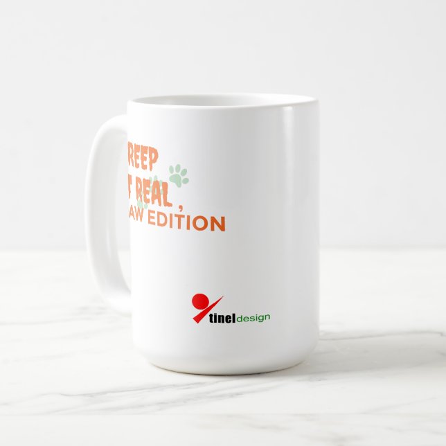 Taza De Café Creep It Real, Paw Edition - Funny Mascota de Hall (Anverso izquierdo)