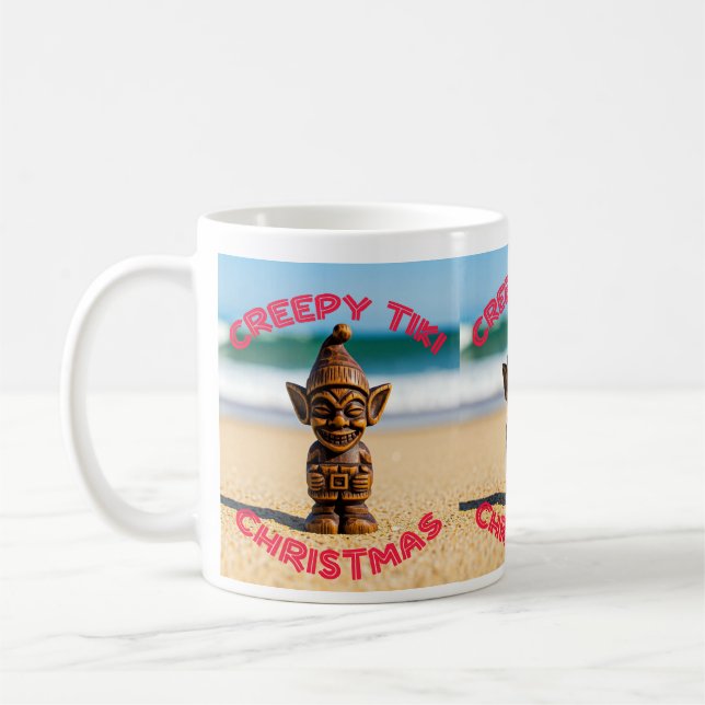 Taza De Café Creep Tiki Navidades Mug (Izquierda)