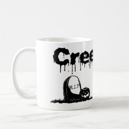 Taza De Café Creepin' es un diseño Halloween muy divertido