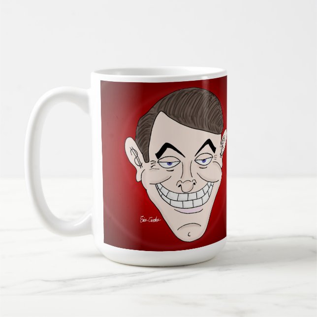 Taza De Café creepy businessman with money ears (Izquierda)
