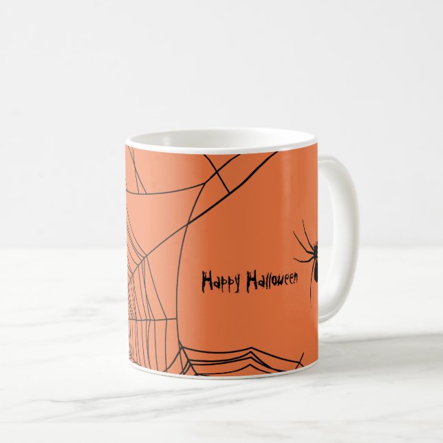 Taza De Café Creepy Spiderweb Coffee Mug (Anverso derecho)