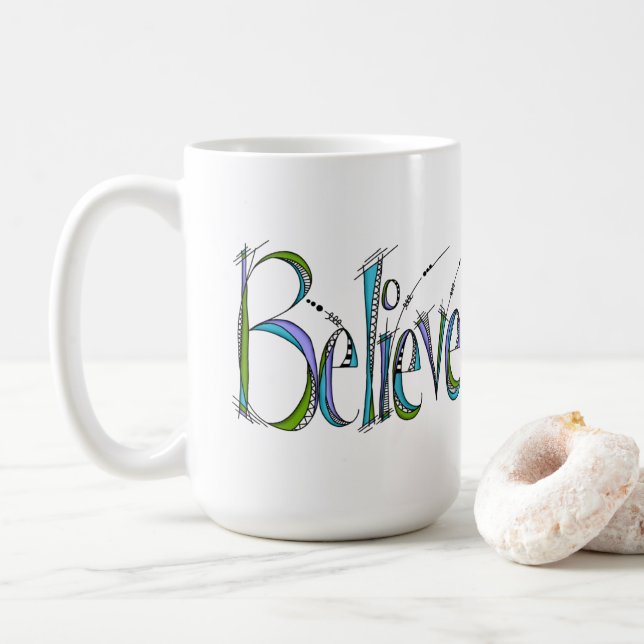 Taza De Café Creer a mano con fantasía (Con donut)