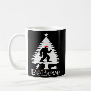 Taza De Café Creer árbol de Navidad de criptozoología para pies