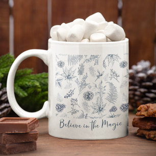 Taza De Café Creer En El Café Botánico Mágico