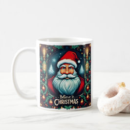 Taza De Café Creer en la magia de la fiesta de los Navidades