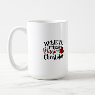 Taza De Café Creer en la magia de las velas Navidades
