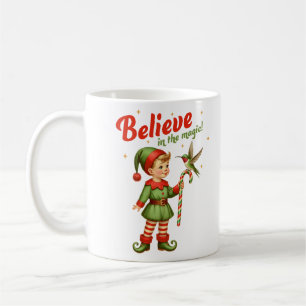 Taza De Café Creer en la magia vintage de los caramelos del gno