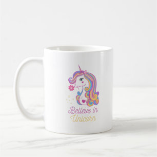 Taza De Café Creer En La Unicornio Mágica