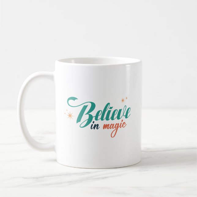 Taza De Café Creer en los Navidades mágicos (Izquierda)