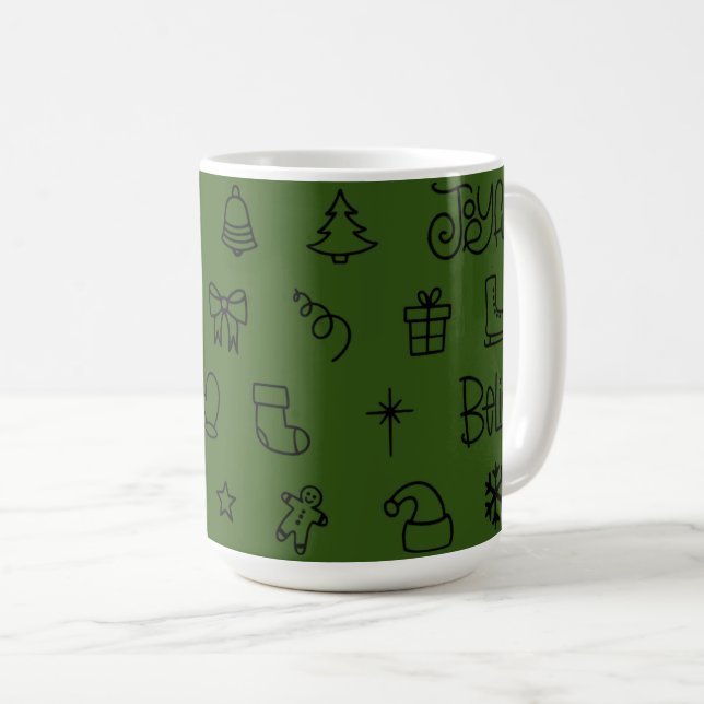 Taza De Café Creer en Navidades, café Mug (Anverso derecho)
