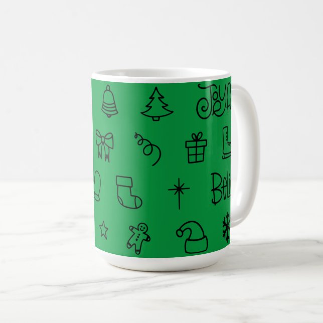 Taza De Café Creer en Navidades, café Mug (Anverso derecho)