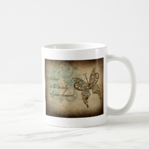 Taza De Café Creer mariposa