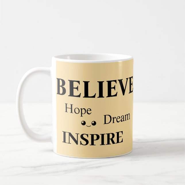 Taza De Café Creer que la esperanza inspira el sueño/edificació (Izquierda)
