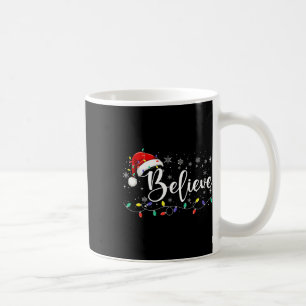 Taza De Café Creer que los Navidades iluminan la familia Red Sa