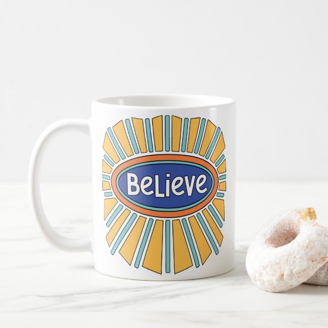 Taza De Café Creer - Tener fe (Con donut)
