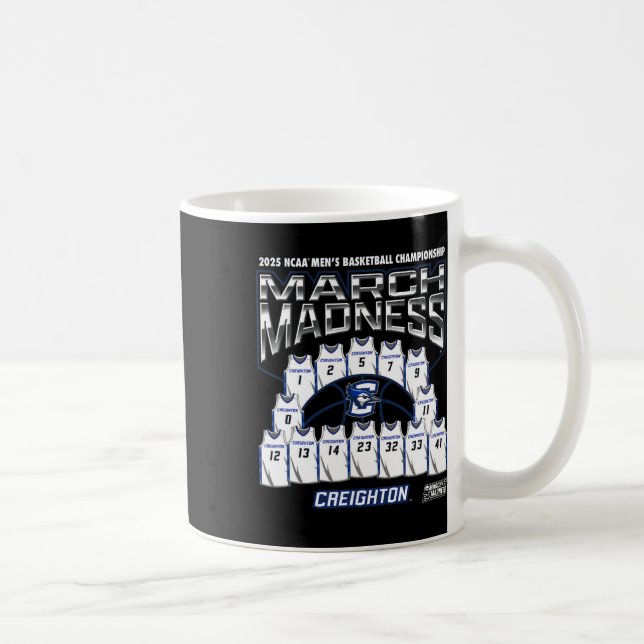 Taza De Café Creighton March Madness 2025 Men's Sketll Nil  (Derecha)