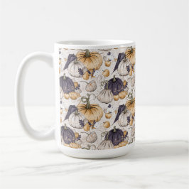 TAZA DE CAFÉ CREMA CON CREMA NARANJA Y PUMPKINS PURPLE
