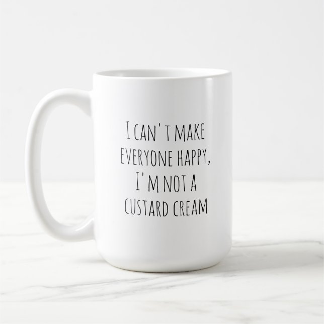 Taza De Café Crema de Custard Divertida (Izquierda)