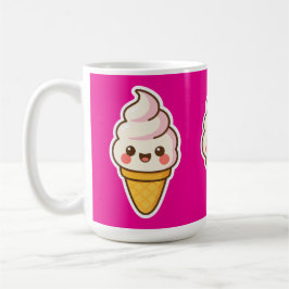 Taza De Café Crema de hielo de Kawaii dulce