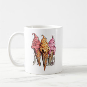 Taza De Café Crema de hielo no estilo de vida de vainilla