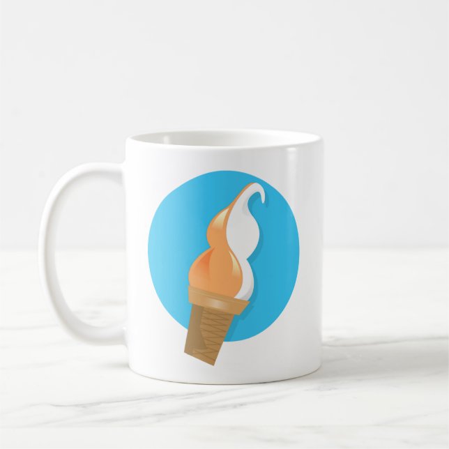 Taza De Café Crema de hielo suave de naranja y vainilla (Izquierda)