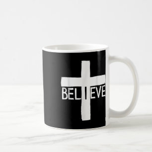 Taza De Café Creo Cruz Dios Jesús Fe Religiosa Cristiana