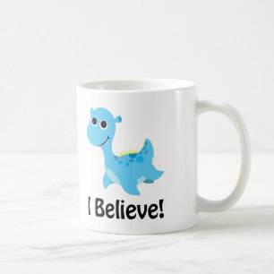 Taza De Café ¡Creo! Cute Blue Nessie