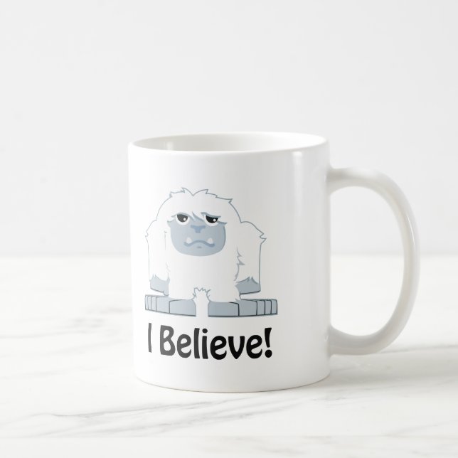 Taza De Café ¡Creo! Cute Yeti (Derecha)