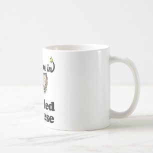 Taza De Café creo en el queso a la parrilla
