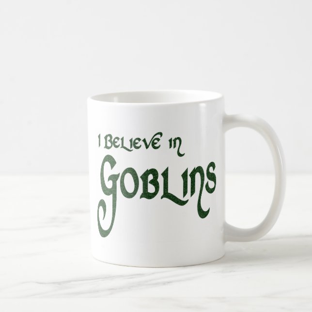 Taza De Café Creo en Goblins (Derecha)