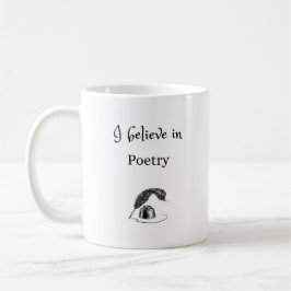 Taza De Café Creo en la música de poesía