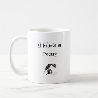 Taza De Café Creo en la música de poesía