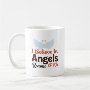 Taza De Café Creo en los ángeles por ti