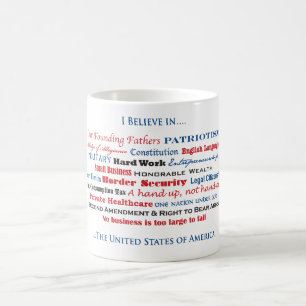 Taza De Café Creo en los Estados Unidos