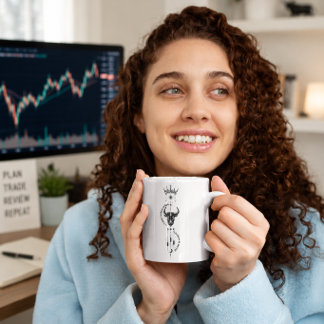 Taza De Café Creo en mí mismo Diseño de símbolo de comerciante