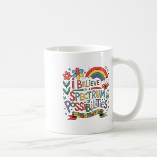 Taza De Café Creo En Un Espectro De Posibilidades De Autismo Aw