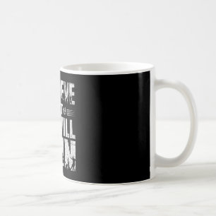 Taza De Café Creo que ganaremos fútbol tipografía negrita