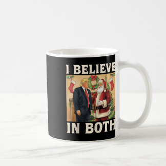 Taza De Café Creo Tanto En Trump Como En Santa Funny Pro Trump