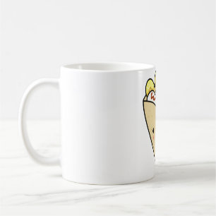 Taza De Café Crepe Kawaii de Plátanos y Crema