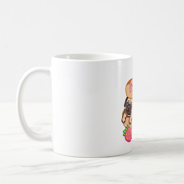 Taza De Café Crepes de Pug (Izquierda)